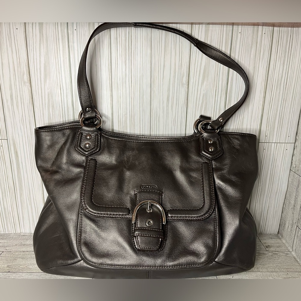 Coach Campbell Leather Belle Carryall